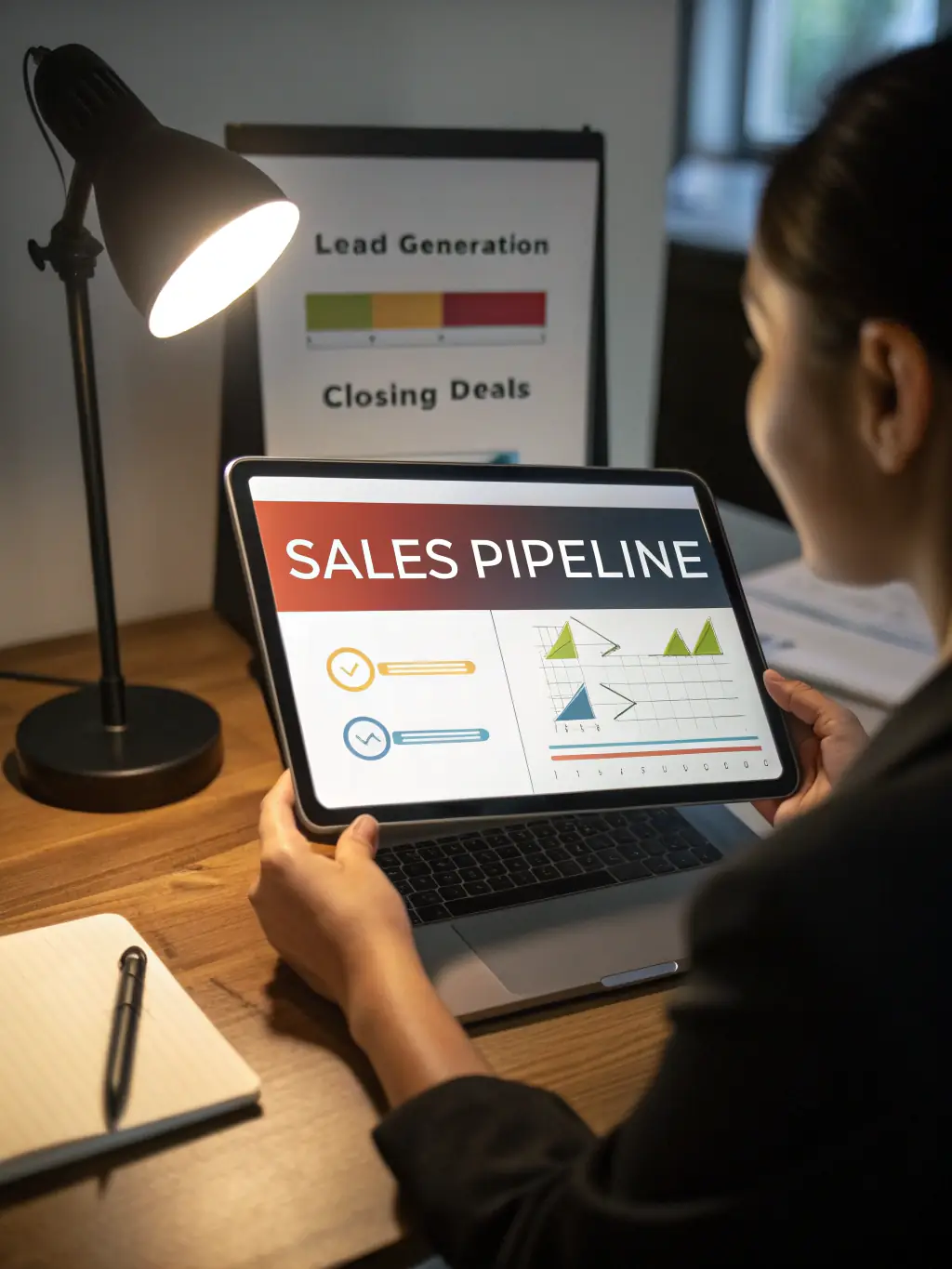 A visual representation of a growing sales pipeline, demonstrating the platform's ability to generate and nurture leads effectively.