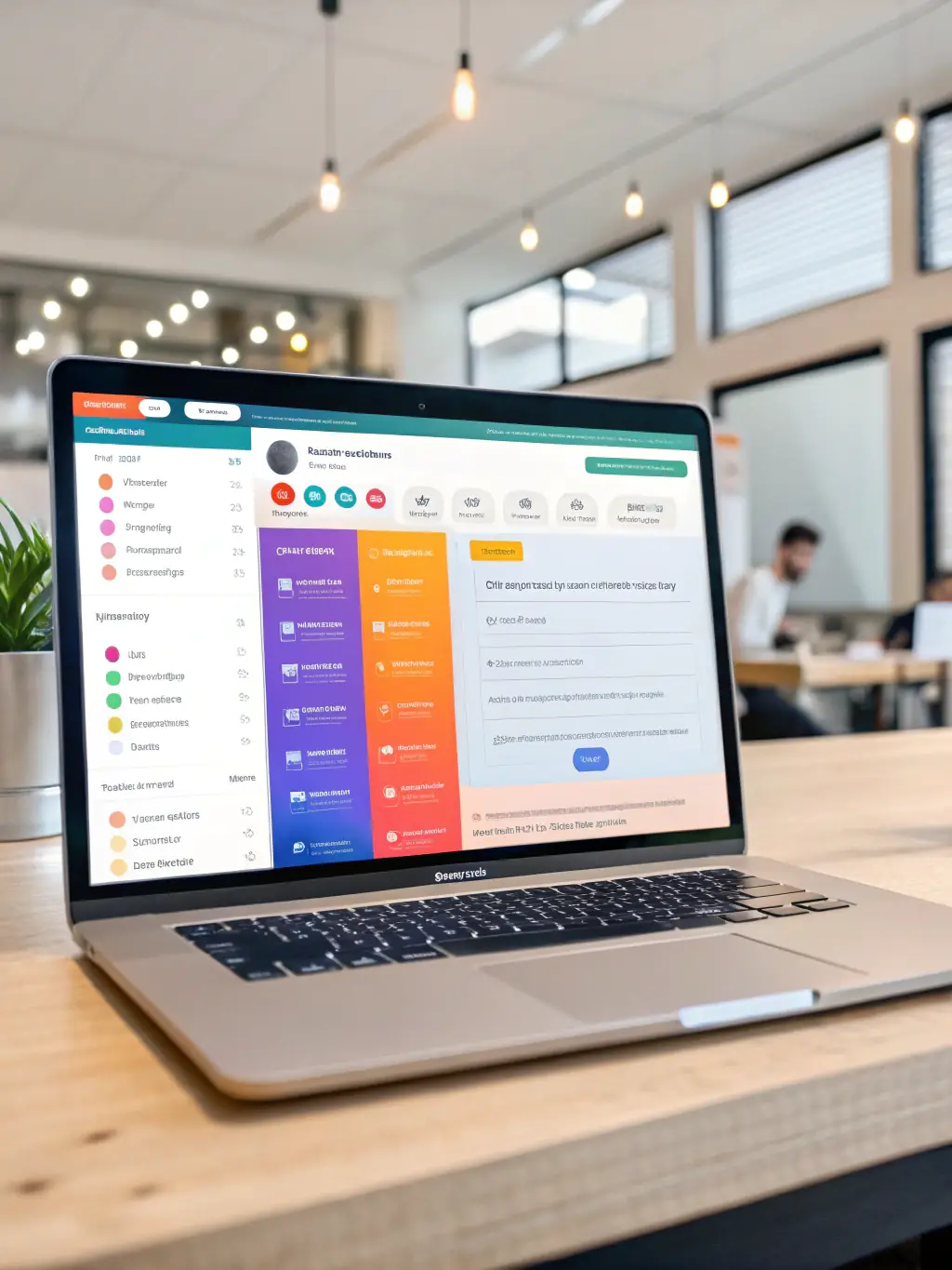 A close-up shot of a computer screen displaying an automated email sequence being created within the AI Sales Engine platform, highlighting the ease of setting up follow-up campaigns.