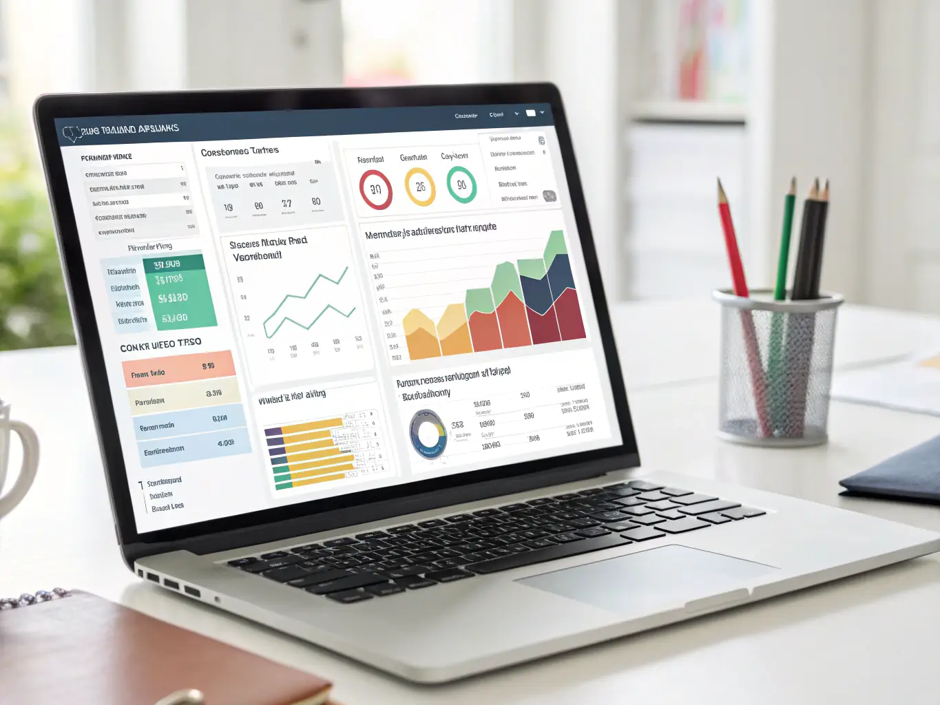 A screenshot of the AI Sales Engine platform interface, showcasing the automated prospecting dashboard with key metrics and analytics.