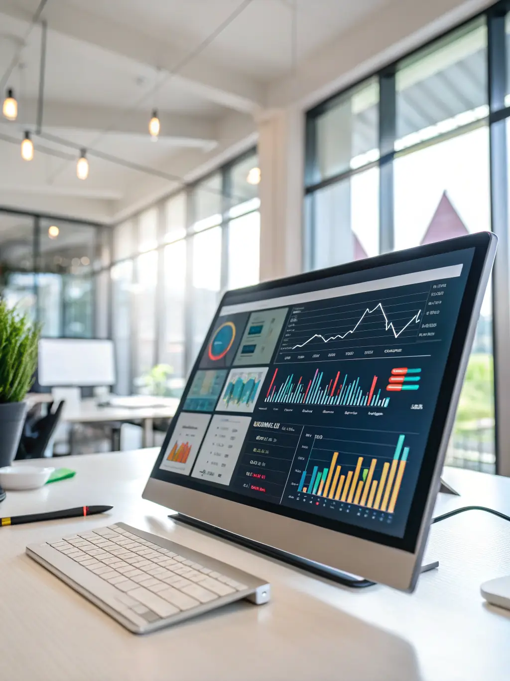 A dashboard view of the AI Sales Engine's analytics and reporting features, displaying key sales metrics, pipeline growth, and ROI in an easy-to-understand format.