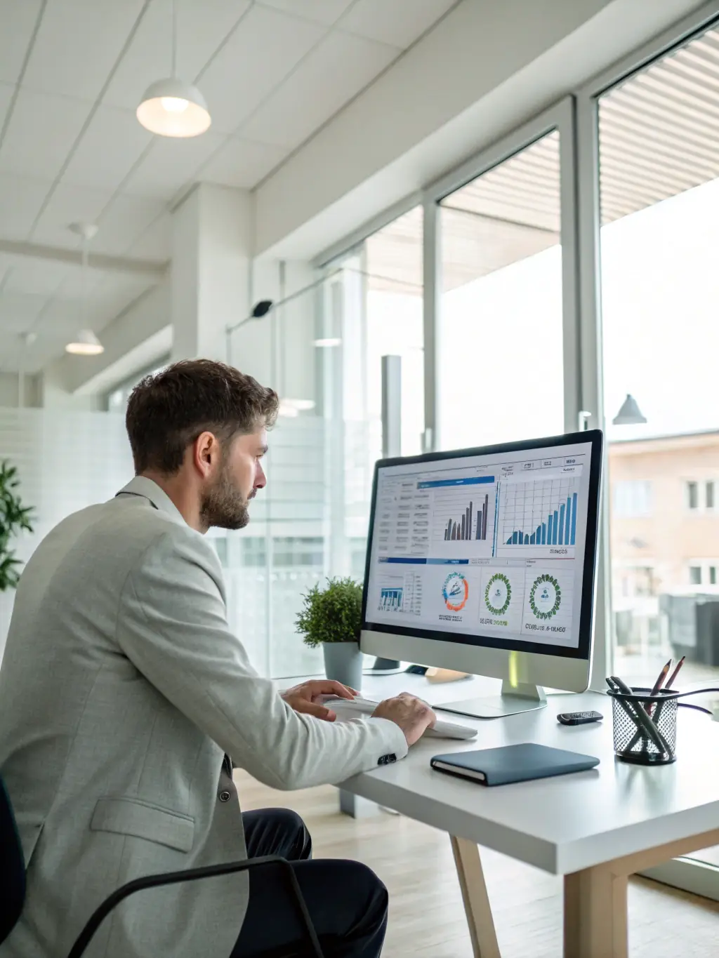 A graphic illustrating the platform's ability to analyze sales data and provide actionable insights, highlighting its data-driven decision-making capabilities.